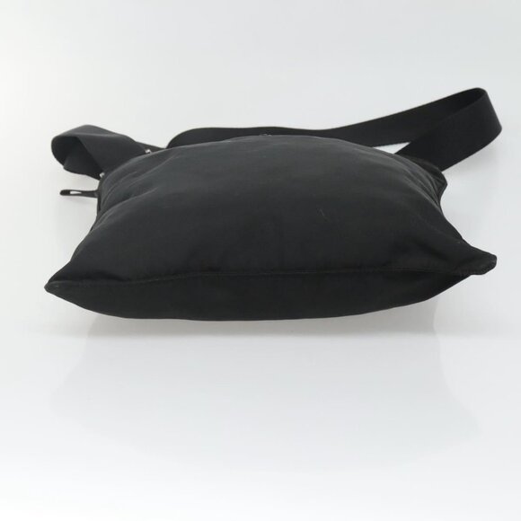 PRADA Shoulder Bag Nylon Black Silver Auth 132150 - Picture 6 of 16